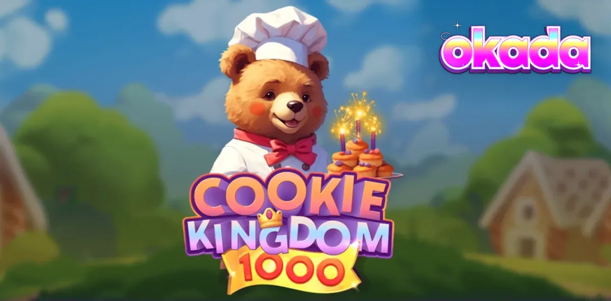 Mobile gameplay interface ng Cookie Kingdom 1000 na nagpapakita ng makulay na grid at mga kendi.
